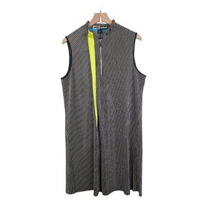 Jamie Sadock | Quarter Zip Golf Tennis Pickleball Dress| XL | Gray Black Green